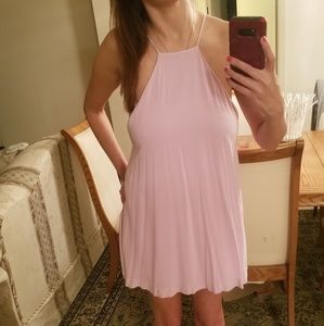 Pink strappy dress